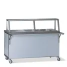Uitgiftebalie koud 4x 1/1 GN incl. onderkoeling en opzetetage